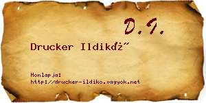 Drucker Ildikó névjegykártya