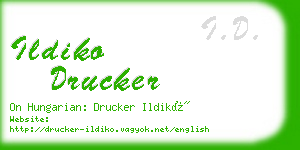 ildiko drucker business card